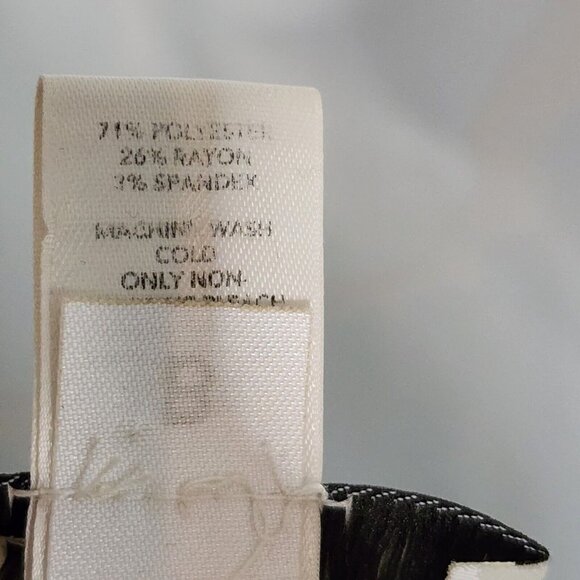 ANN TAYLOR LOFT Solid All Black Short Ruffle Sleeve Side Zip Dress Womens 14 - Picture 6 of 7